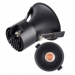 Foco Downlight LED COB Fijo Redondo Ø95mm 10w IP65 Konic VC, Blanco ó Negro